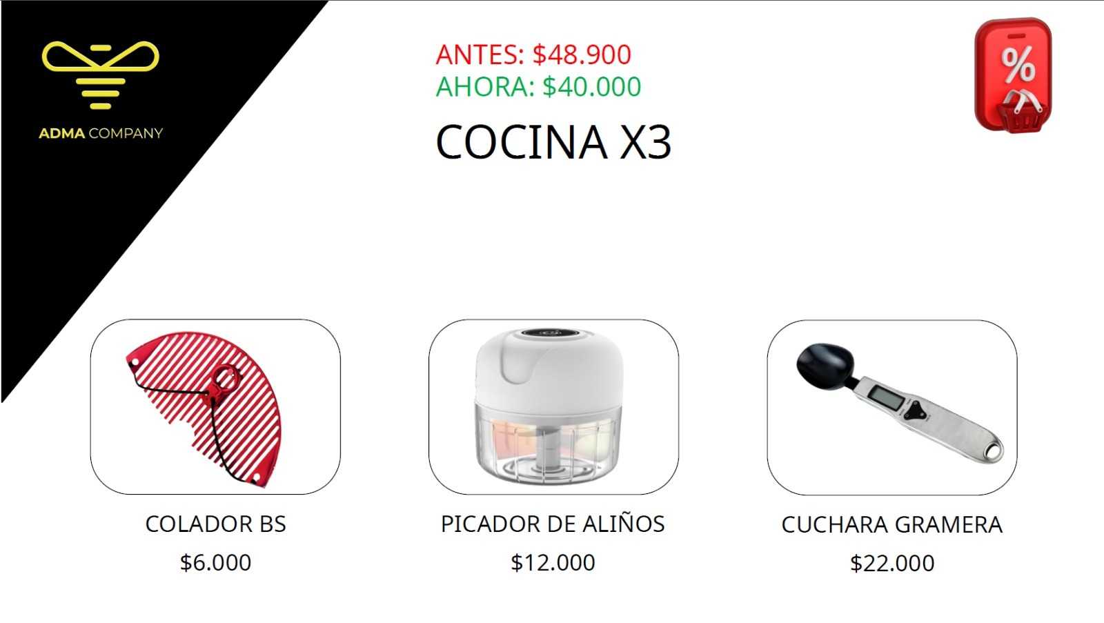 COMBO COCINA X3